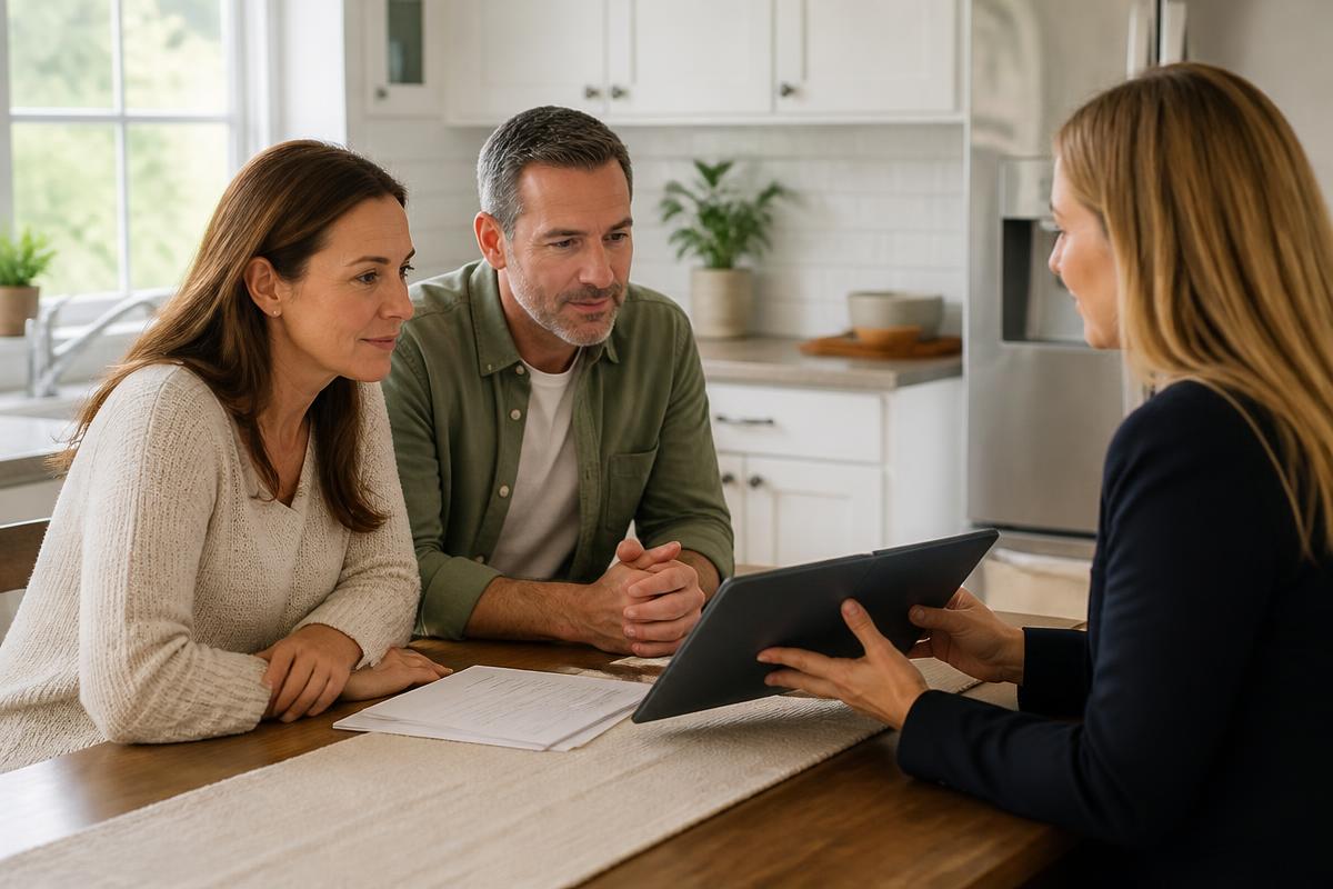 Homeowners comparing mortgage protection and traditional life insurance
